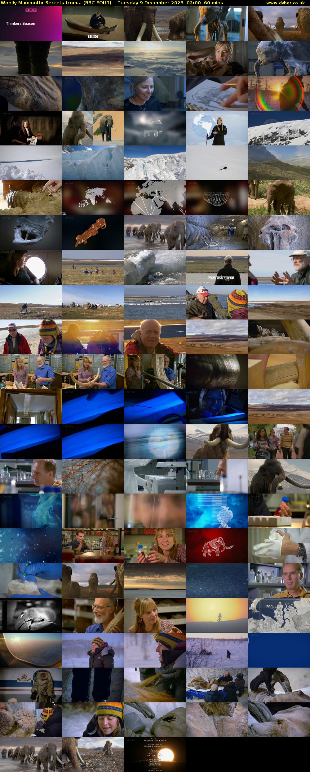 Woolly Mammoth: Secrets from... (BBC FOUR) Tuesday 9 December 2025 02:00 - 03:00