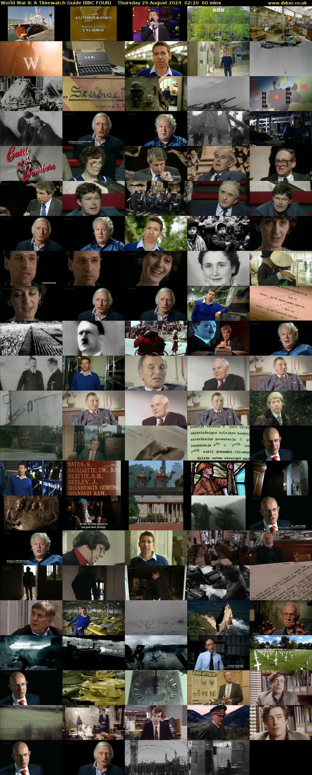 World War II: A Timewatch Guide (BBC FOUR) Thursday 29 August 2024 02:20 - 03:20