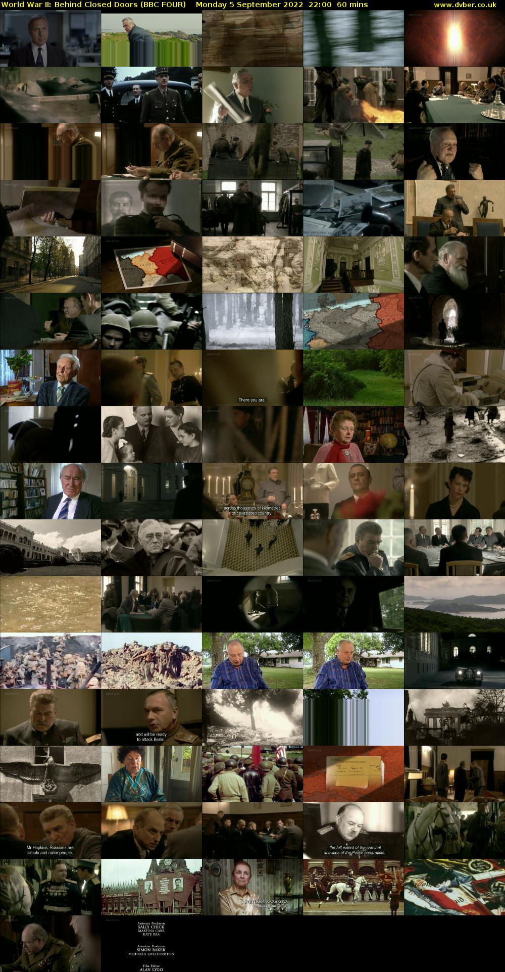 World War II: Behind Closed Doors (BBC FOUR) Monday 5 September 2022 22:00 - 23:00