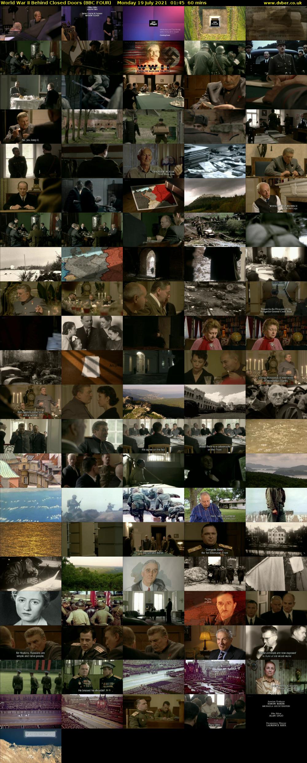 World War II Behind Closed Doors (BBC FOUR) Monday 19 July 2021 01:45 - 02:45