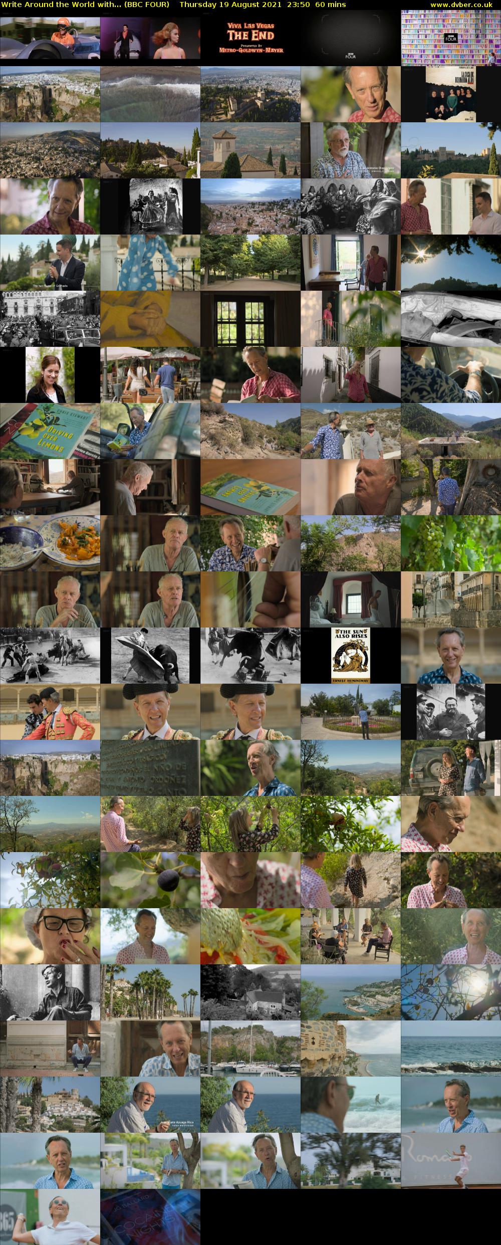 Write around the World with... (BBC FOUR) Thursday 19 August 2021 23:50 - 00:50