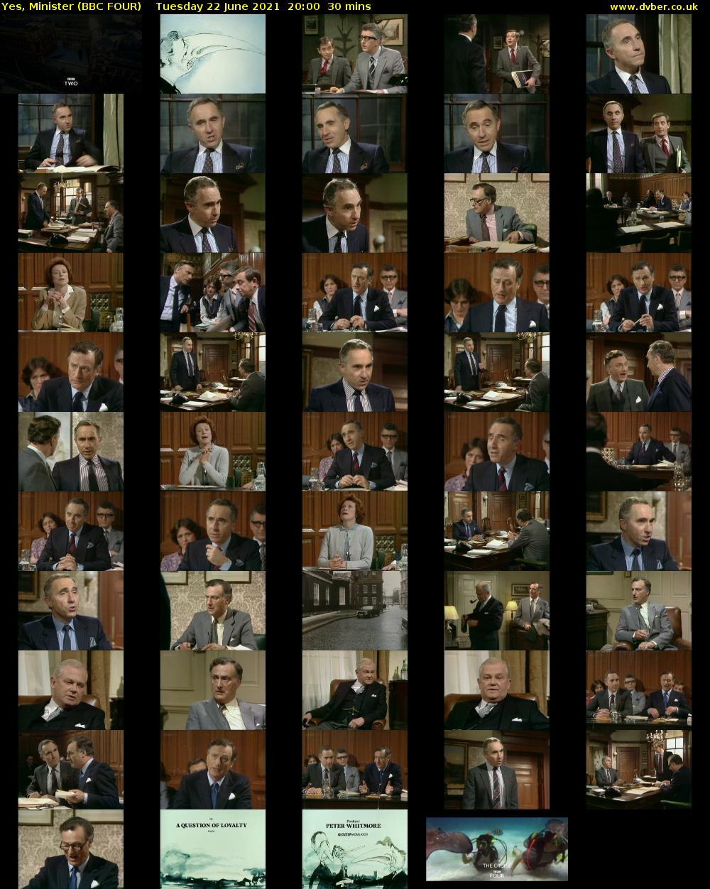 Yes, Minister (BBC FOUR) Tuesday 22 June 2021 20:00 - 20:30