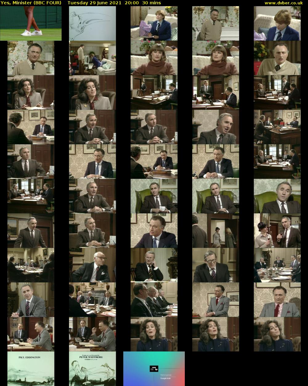 Yes, Minister (BBC FOUR) Tuesday 29 June 2021 20:00 - 20:30