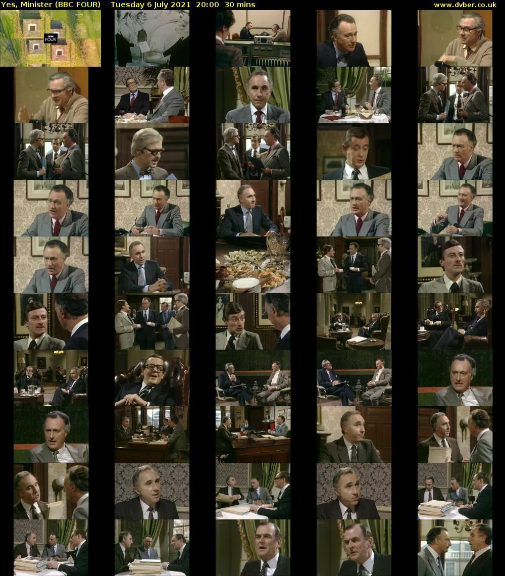 Yes, Minister (BBC FOUR) Tuesday 6 July 2021 20:00 - 20:30