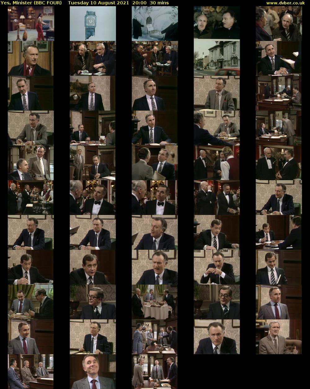 Yes, Minister (BBC FOUR) Tuesday 10 August 2021 20:00 - 20:30