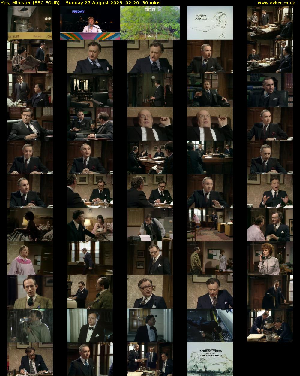 Yes, Minister (BBC FOUR) Sunday 27 August 2023 02:20 - 02:50