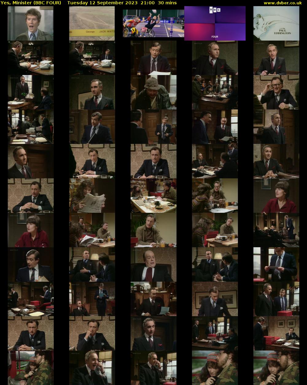 Yes, Minister (BBC FOUR) Tuesday 12 September 2023 21:00 - 21:30