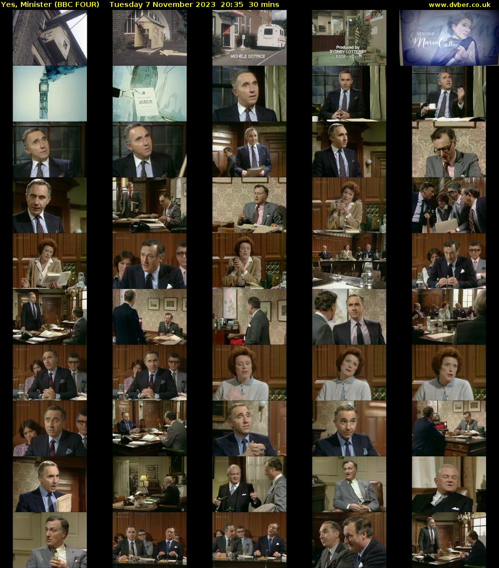 Yes, Minister (BBC FOUR) Tuesday 7 November 2023 20:35 - 21:05