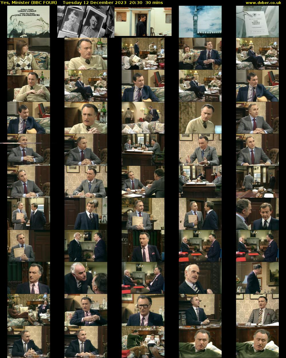 Yes, Minister (BBC FOUR) Tuesday 12 December 2023 20:30 - 21:00