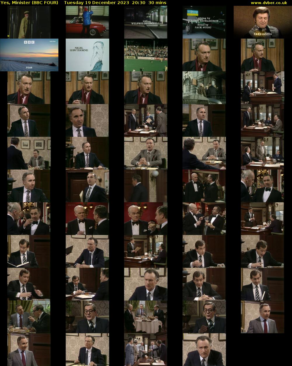 Yes, Minister (BBC FOUR) Tuesday 19 December 2023 20:30 - 21:00