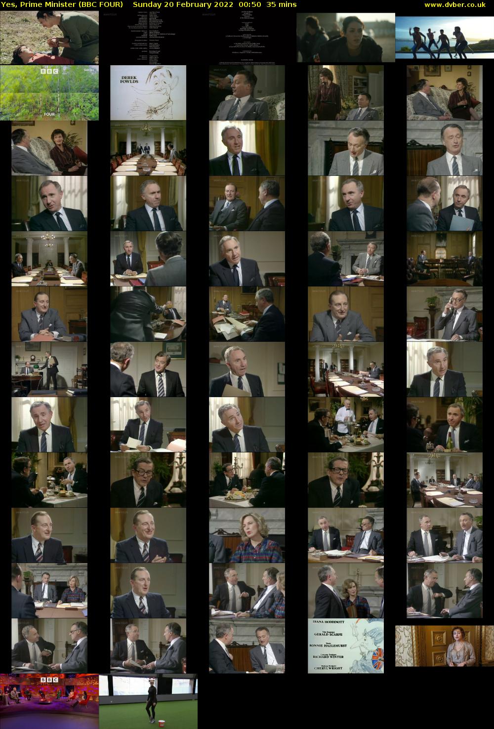 Yes, Prime Minister (BBC FOUR) Sunday 20 February 2022 00:50 - 01:25
