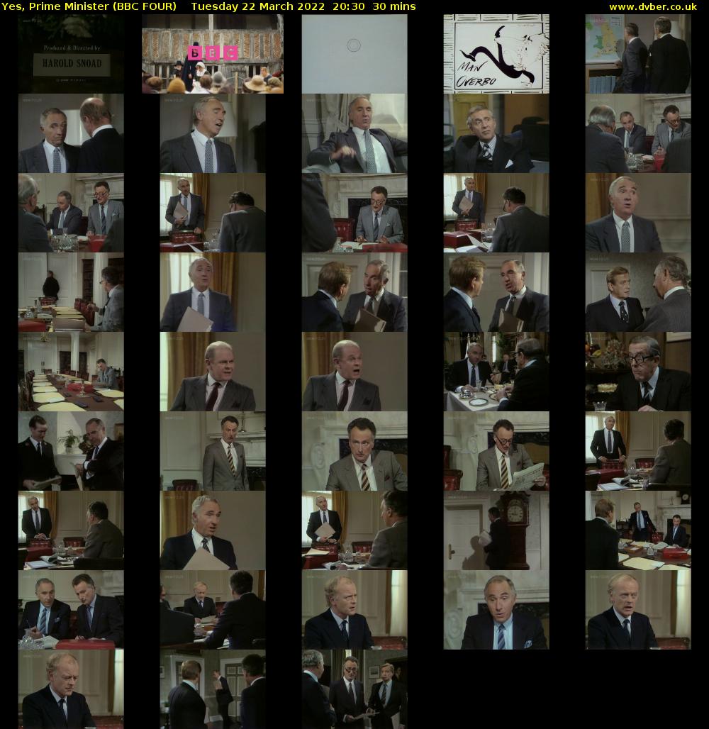 Yes, Prime Minister (BBC FOUR) Tuesday 22 March 2022 20:30 - 21:00