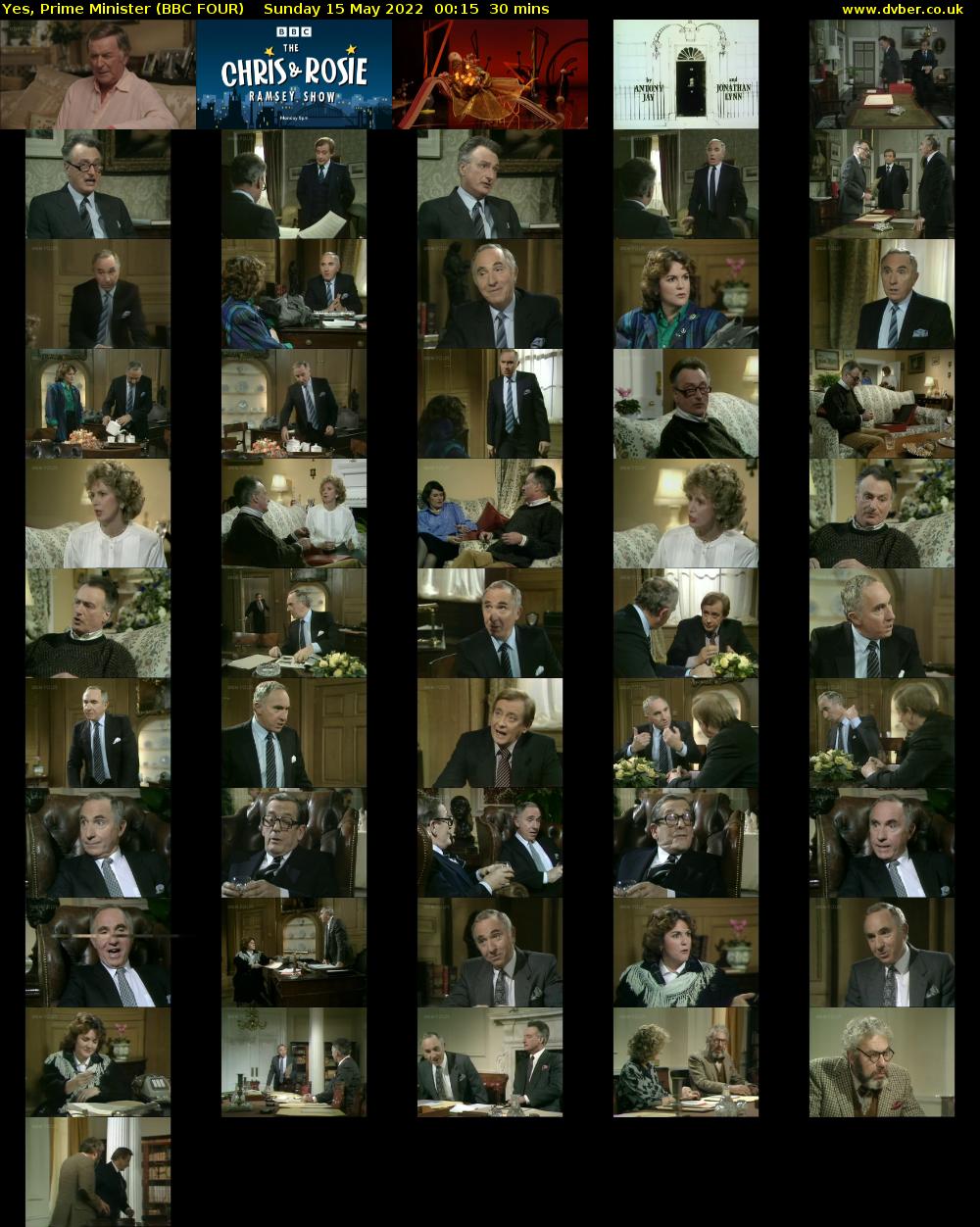 Yes, Prime Minister (BBC FOUR) Sunday 15 May 2022 00:15 - 00:45