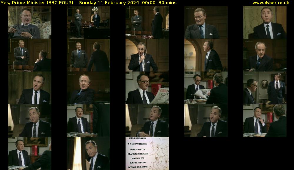 Yes, Prime Minister (BBC FOUR) Sunday 11 February 2024 00:00 - 00:30