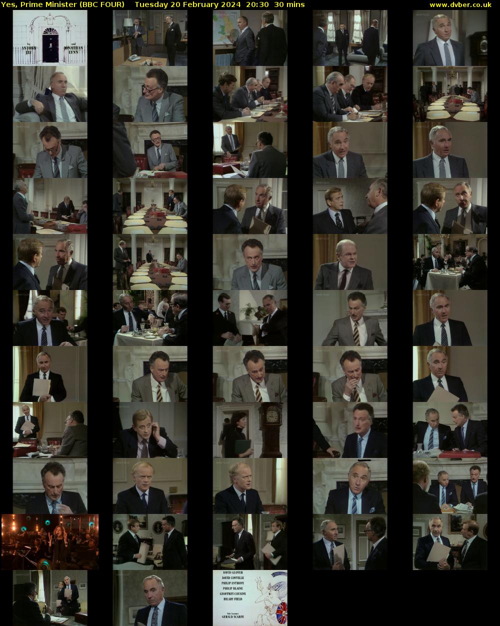 Yes, Prime Minister (BBC FOUR) Tuesday 20 February 2024 20:30 - 21:00
