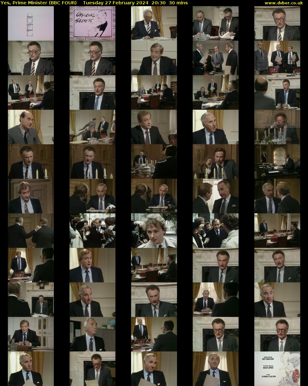 Yes, Prime Minister (BBC FOUR) Tuesday 27 February 2024 20:30 - 21:00