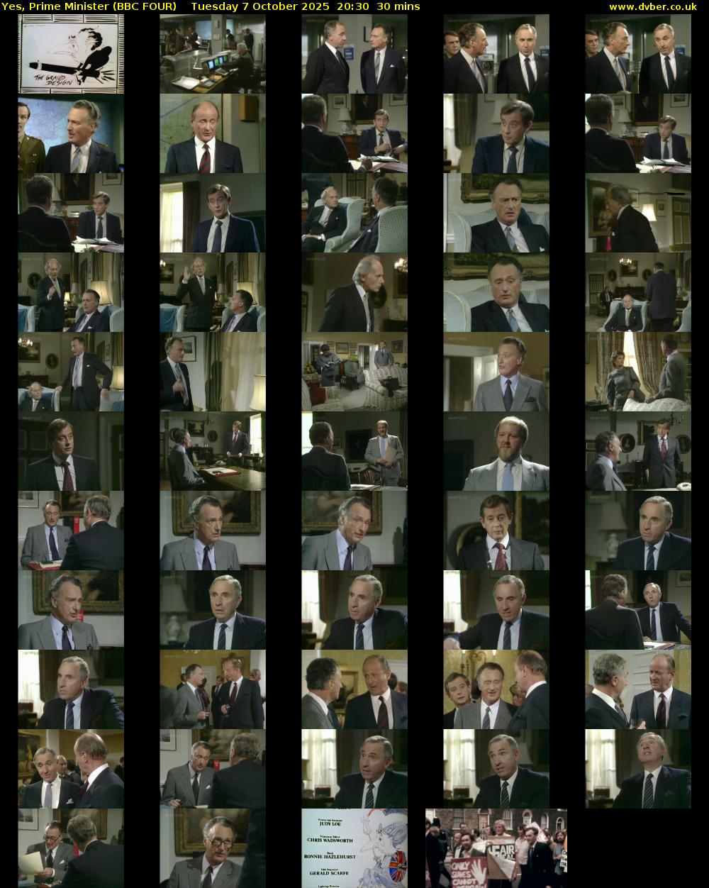 Yes, Prime Minister (BBC FOUR) Tuesday 7 October 2025 20:30 - 21:00