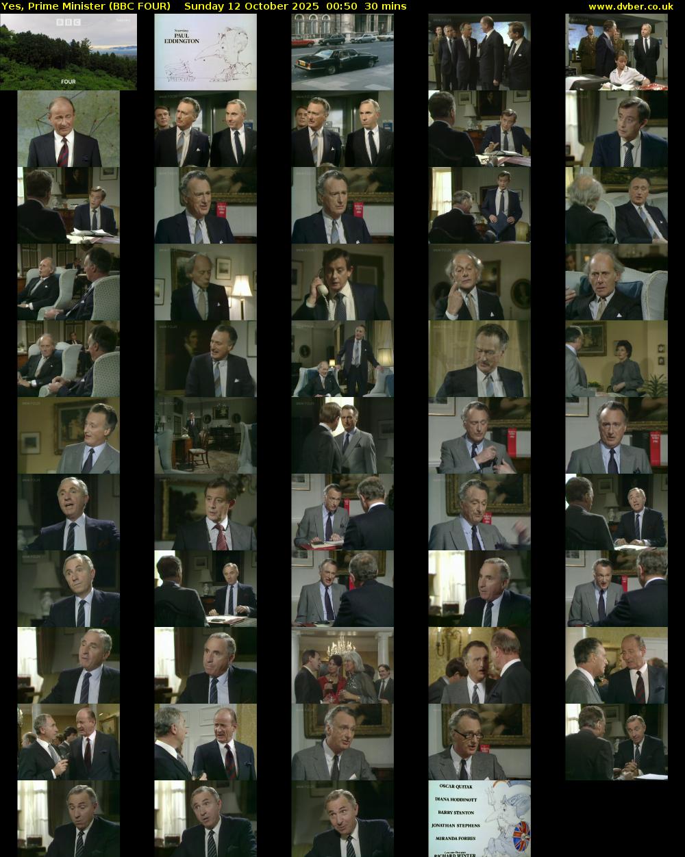Yes, Prime Minister (BBC FOUR) Sunday 12 October 2025 00:50 - 01:20
