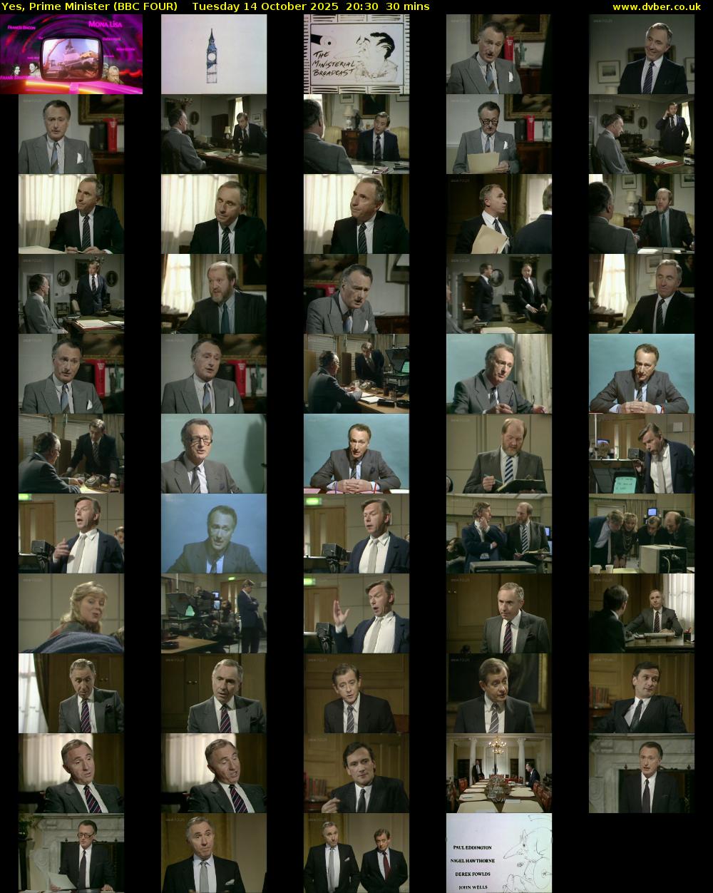 Yes, Prime Minister (BBC FOUR) Tuesday 14 October 2025 20:30 - 21:00