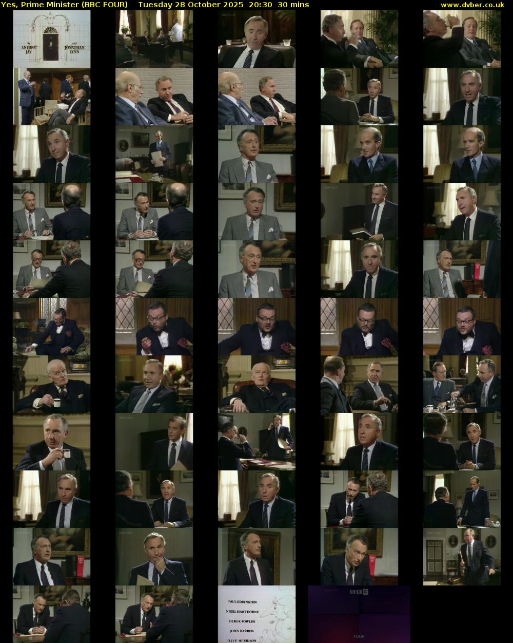 Yes, Prime Minister (BBC FOUR) Tuesday 28 October 2025 20:30 - 21:00