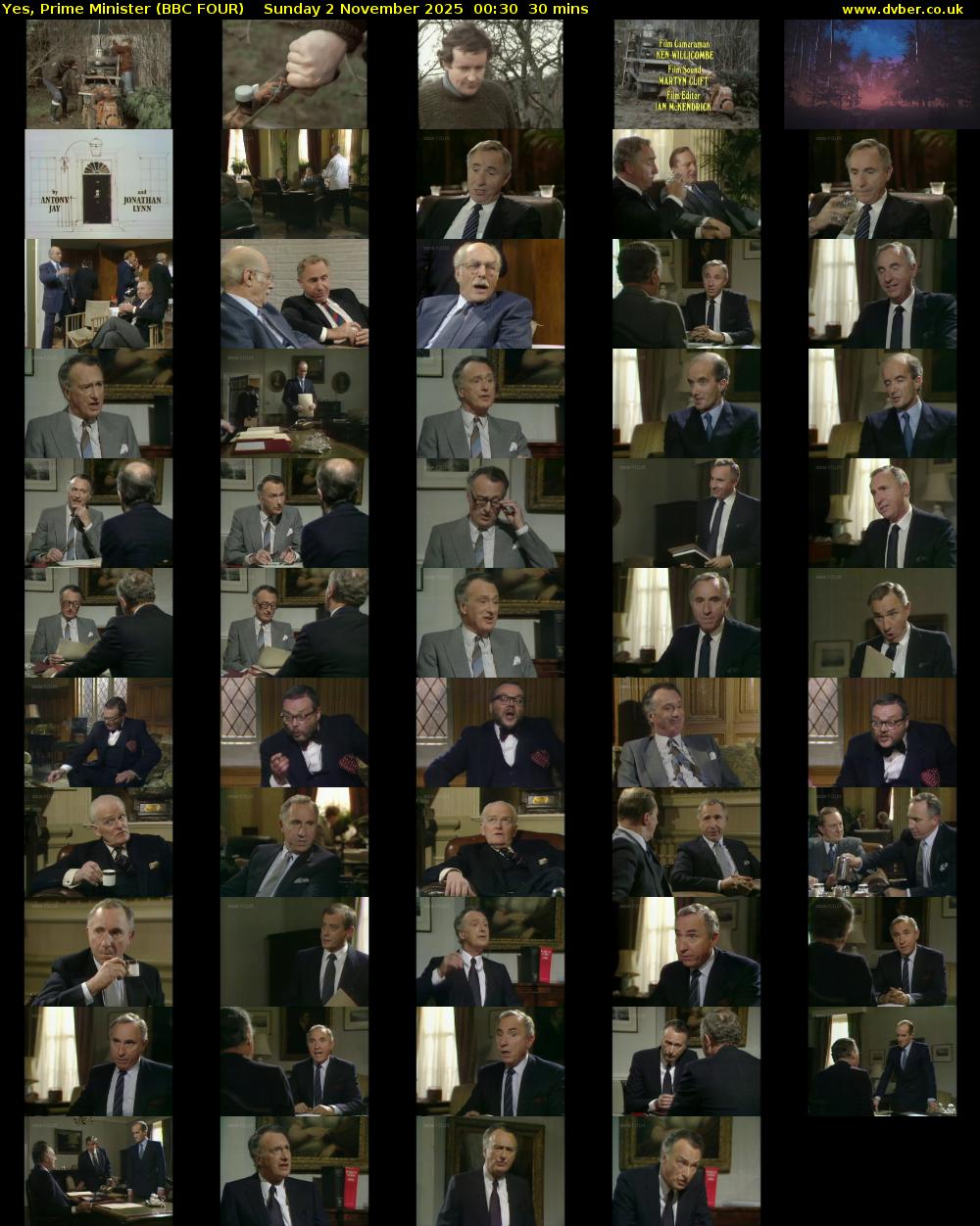 Yes, Prime Minister (BBC FOUR) Sunday 2 November 2025 00:30 - 01:00