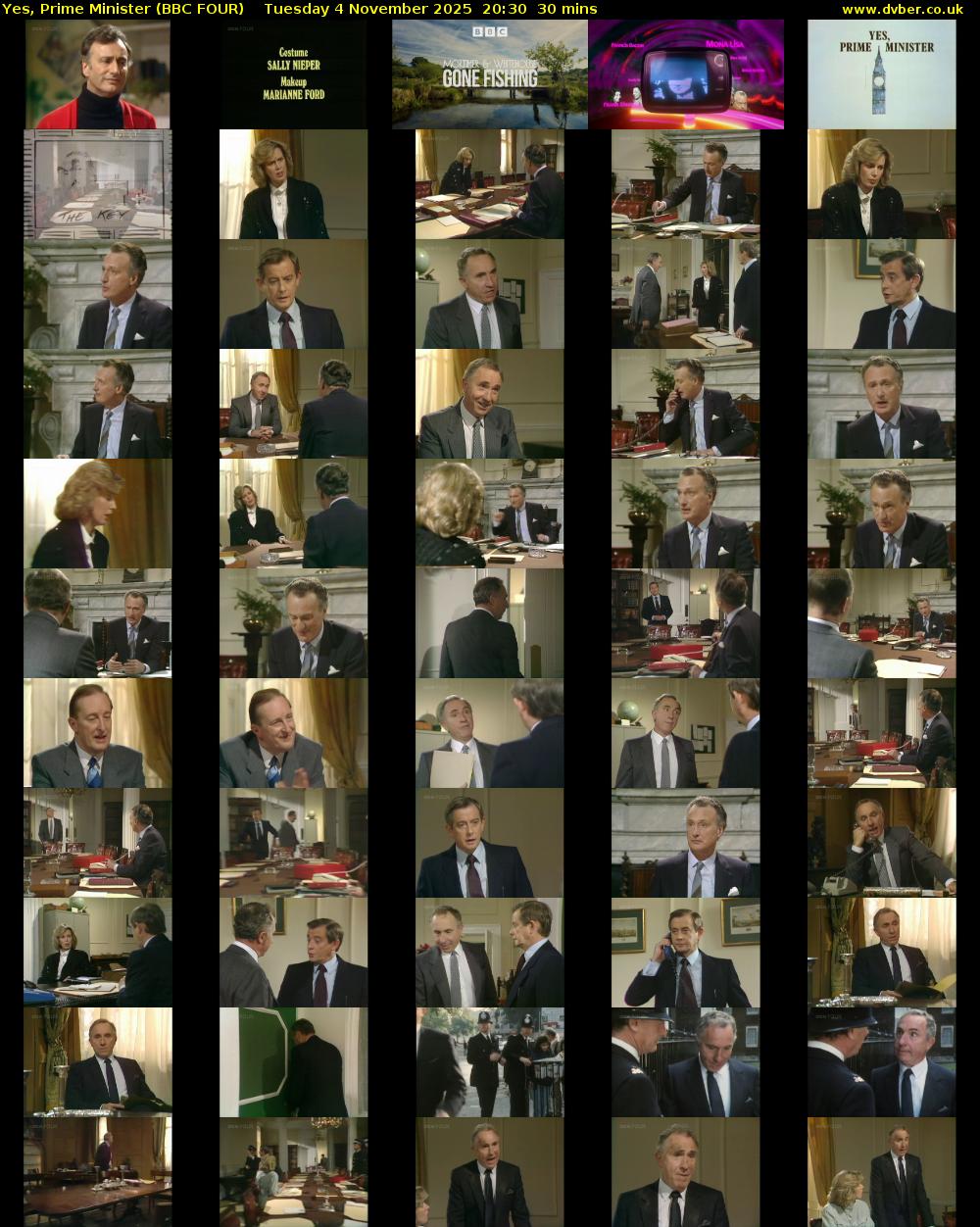 Yes, Prime Minister (BBC FOUR) Tuesday 4 November 2025 20:30 - 21:00