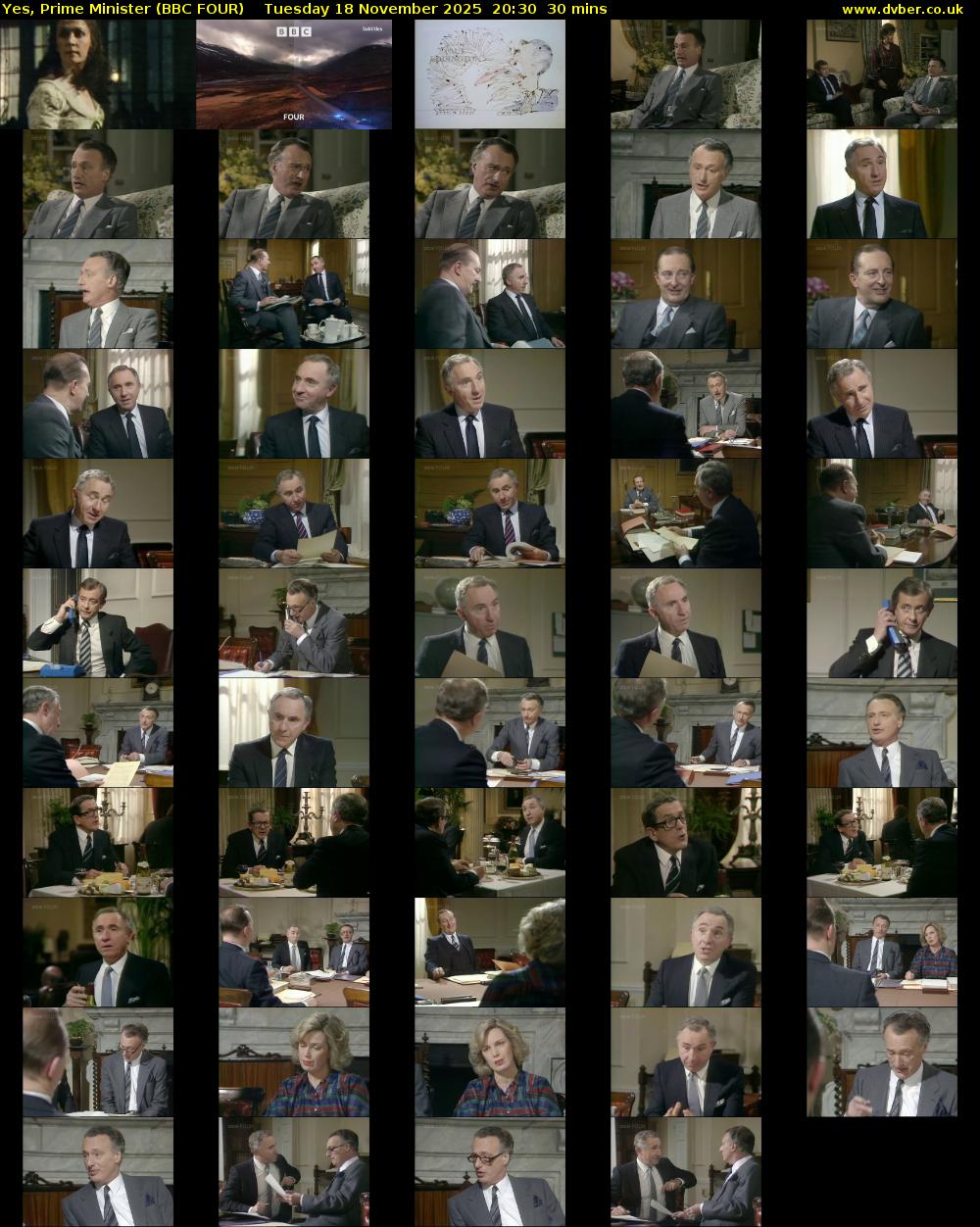 Yes, Prime Minister (BBC FOUR) Tuesday 18 November 2025 20:30 - 21:00