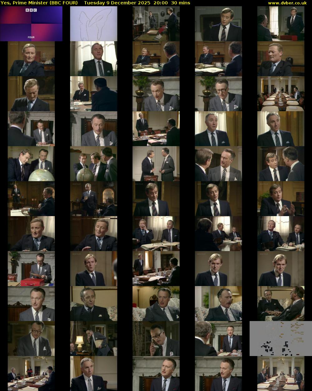 Yes, Prime Minister (BBC FOUR) Tuesday 9 December 2025 20:00 - 20:30