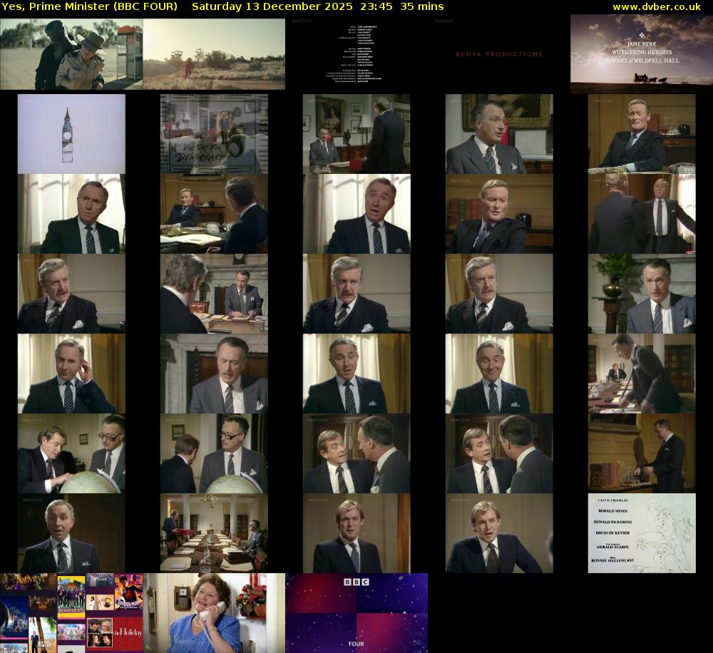 Yes, Prime Minister (BBC FOUR) Saturday 13 December 2025 23:45 - 00:20