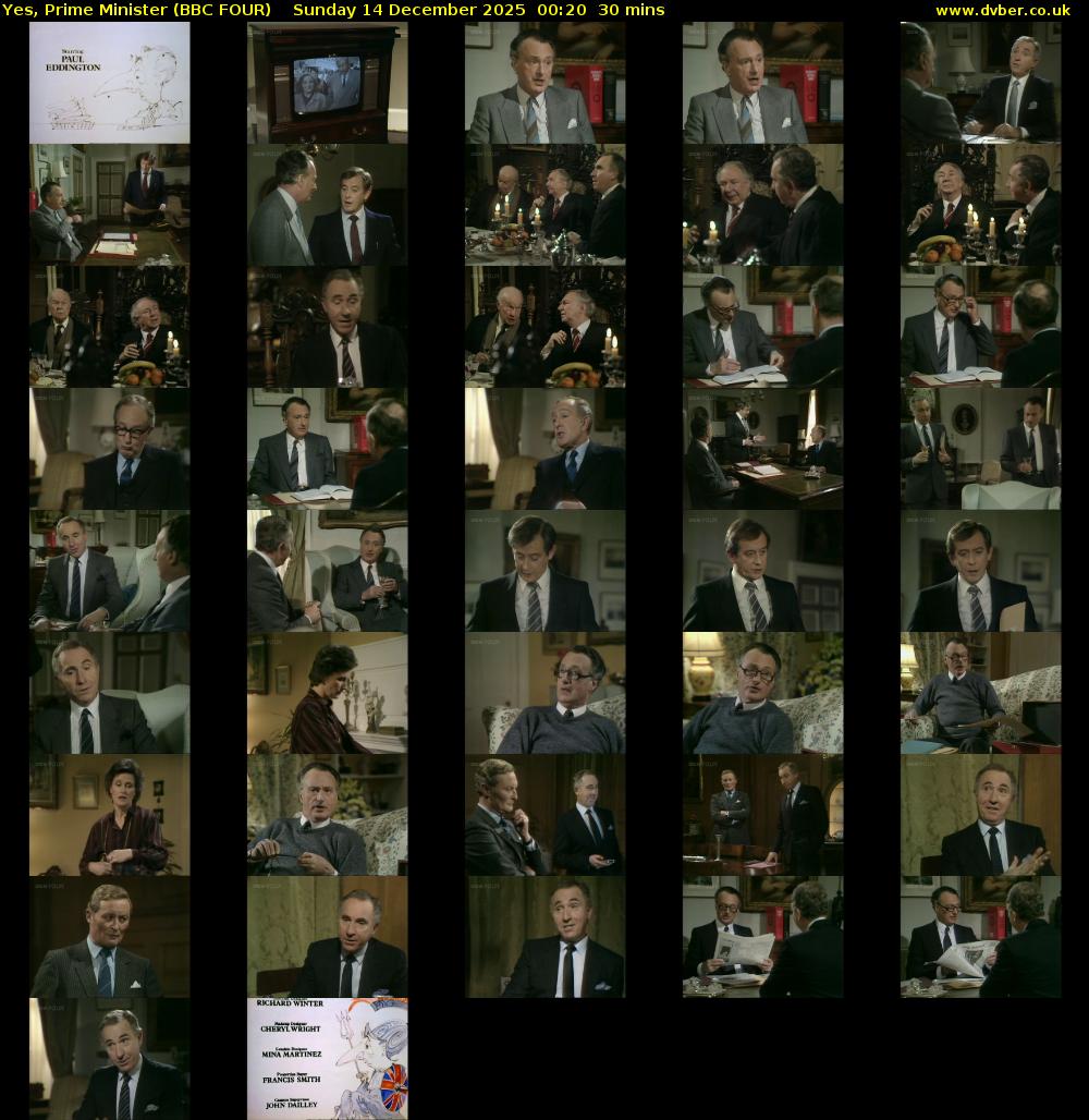 Yes, Prime Minister (BBC FOUR) Sunday 14 December 2025 00:20 - 00:50