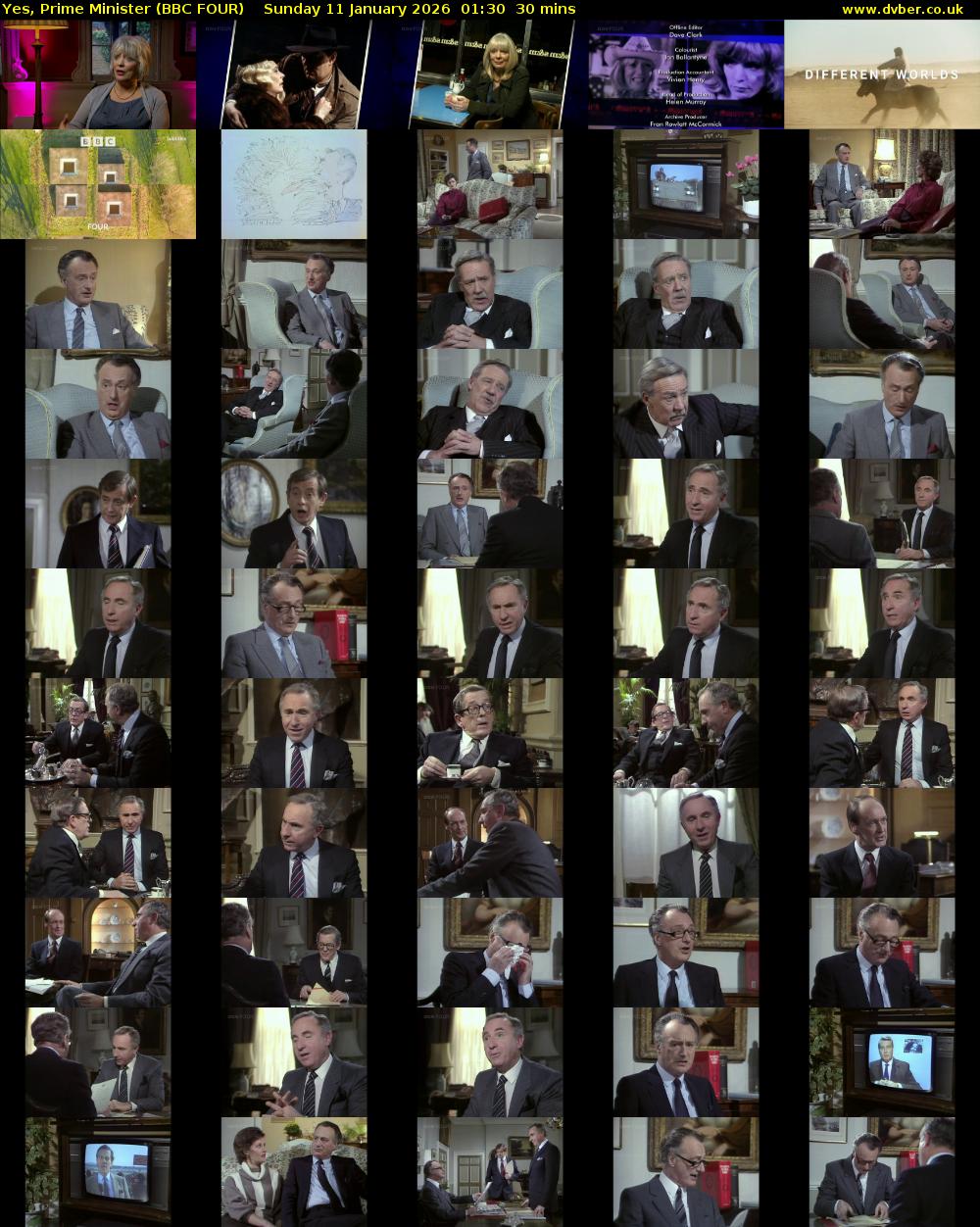 Yes, Prime Minister (BBC FOUR) Sunday 11 January 2026 01:30 - 02:00