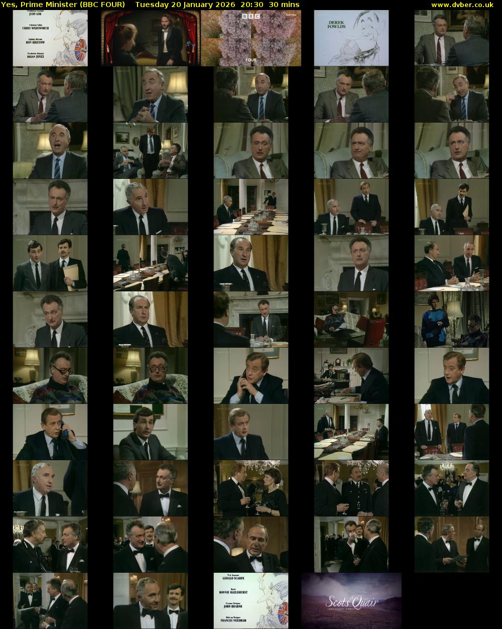 Yes, Prime Minister (BBC FOUR) Tuesday 20 January 2026 20:30 - 21:00