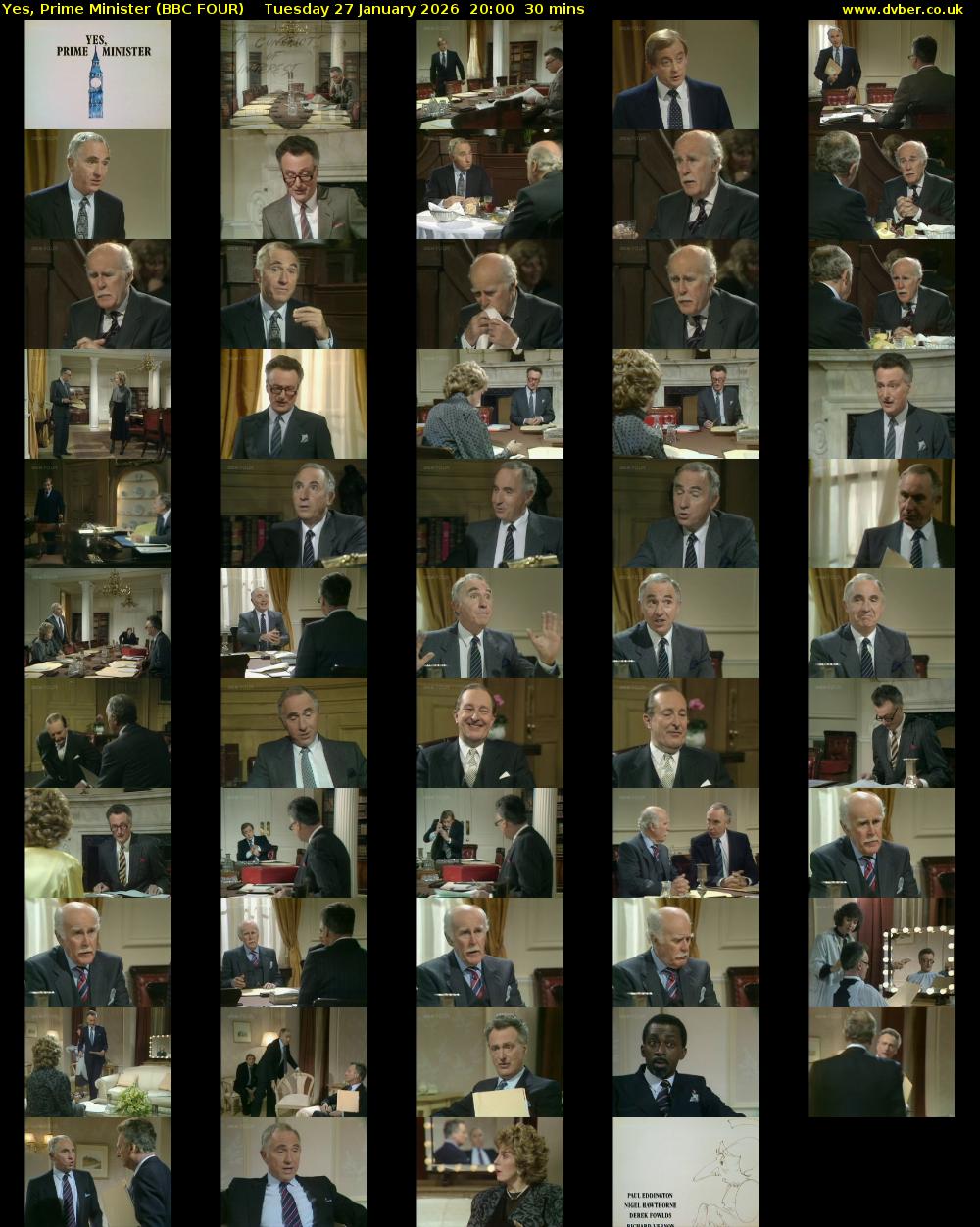 Yes, Prime Minister (BBC FOUR) Tuesday 27 January 2026 20:00 - 20:30