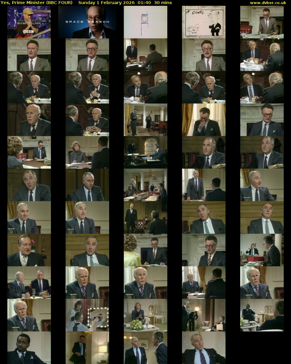 Yes, Prime Minister (BBC FOUR) Sunday 1 February 2026 01:40 - 02:10