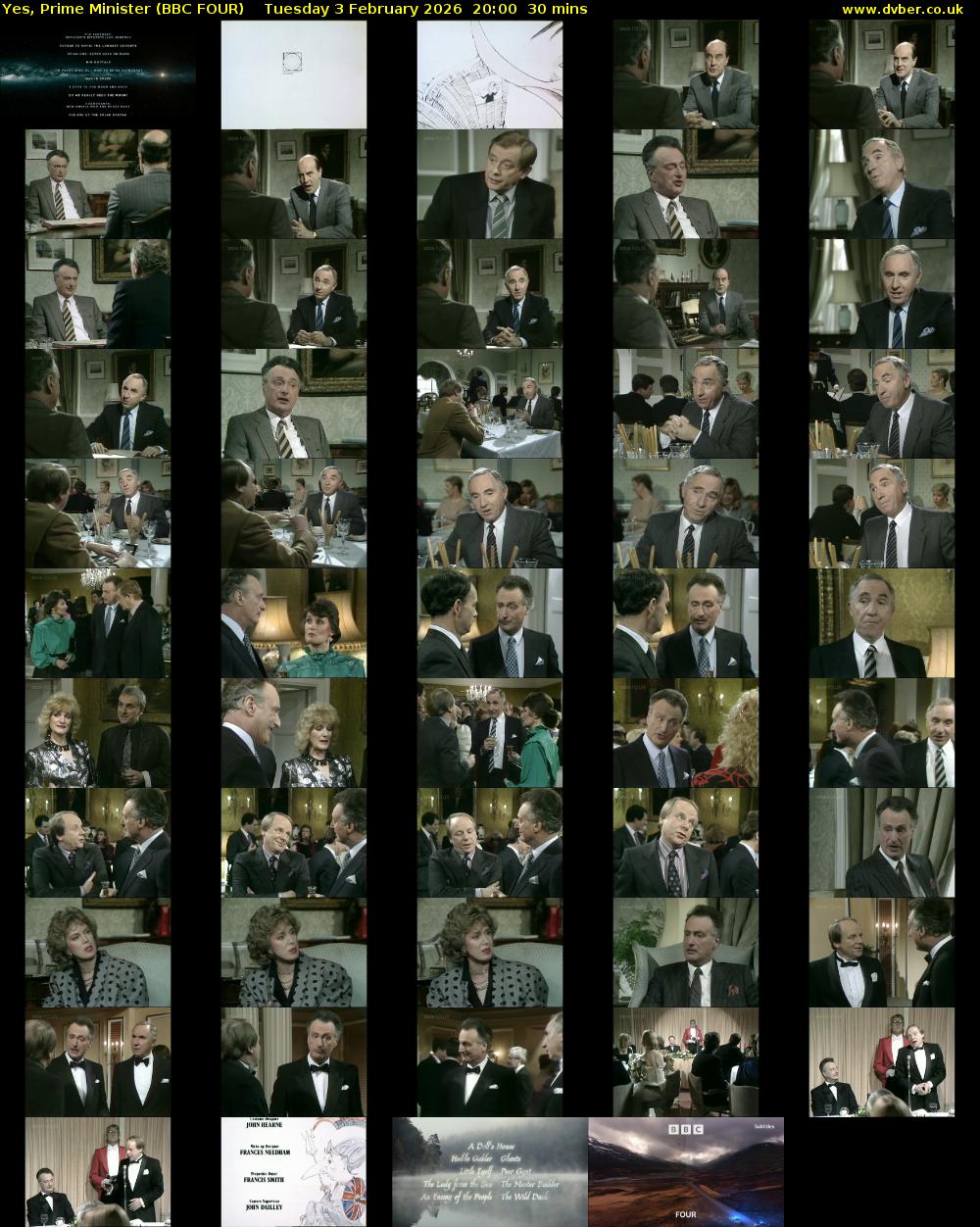 Yes, Prime Minister (BBC FOUR) Tuesday 3 February 2026 20:00 - 20:30