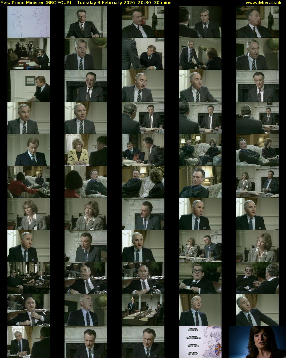 Yes, Prime Minister (BBC FOUR) Tuesday 3 February 2026 20:30 - 21:00