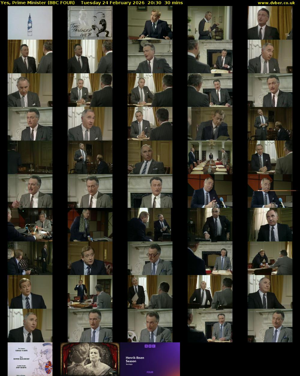 Yes, Prime Minister (BBC FOUR) Tuesday 24 February 2026 20:30 - 21:00