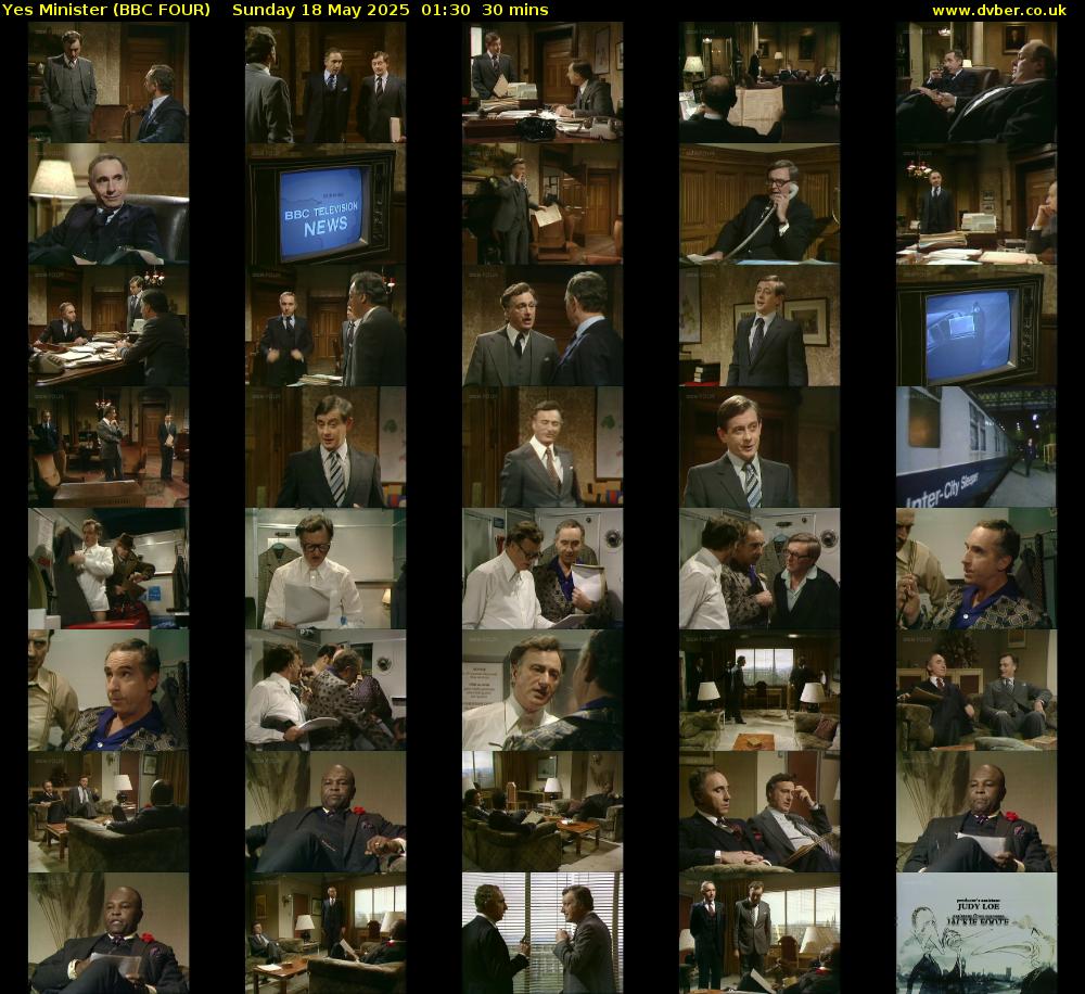 Yes Minister (BBC FOUR) Sunday 18 May 2025 01:30 - 02:00