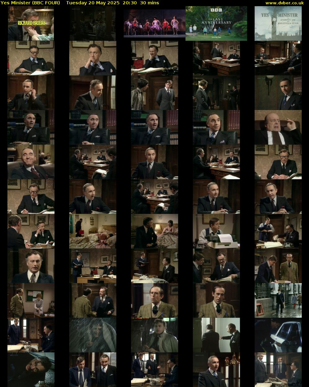 Yes Minister (BBC FOUR) Tuesday 20 May 2025 20:30 - 21:00