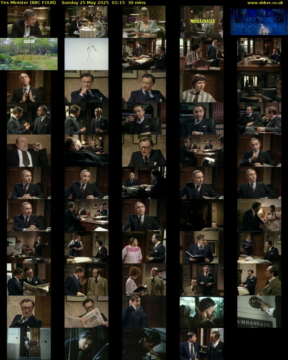Yes Minister (BBC FOUR) Sunday 25 May 2025 01:15 - 01:45