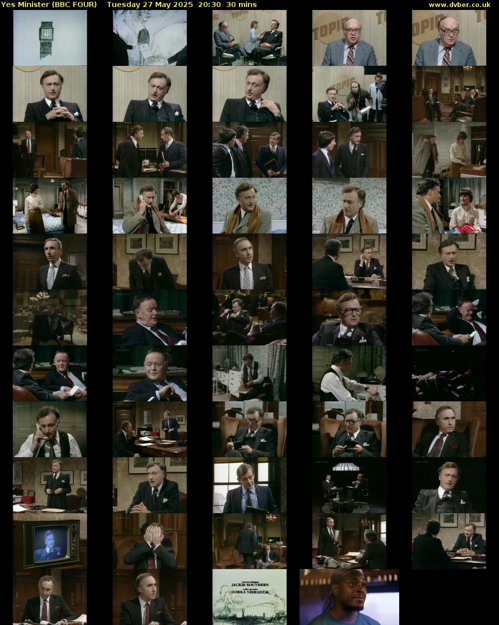Yes Minister (BBC FOUR) Tuesday 27 May 2025 20:30 - 21:00