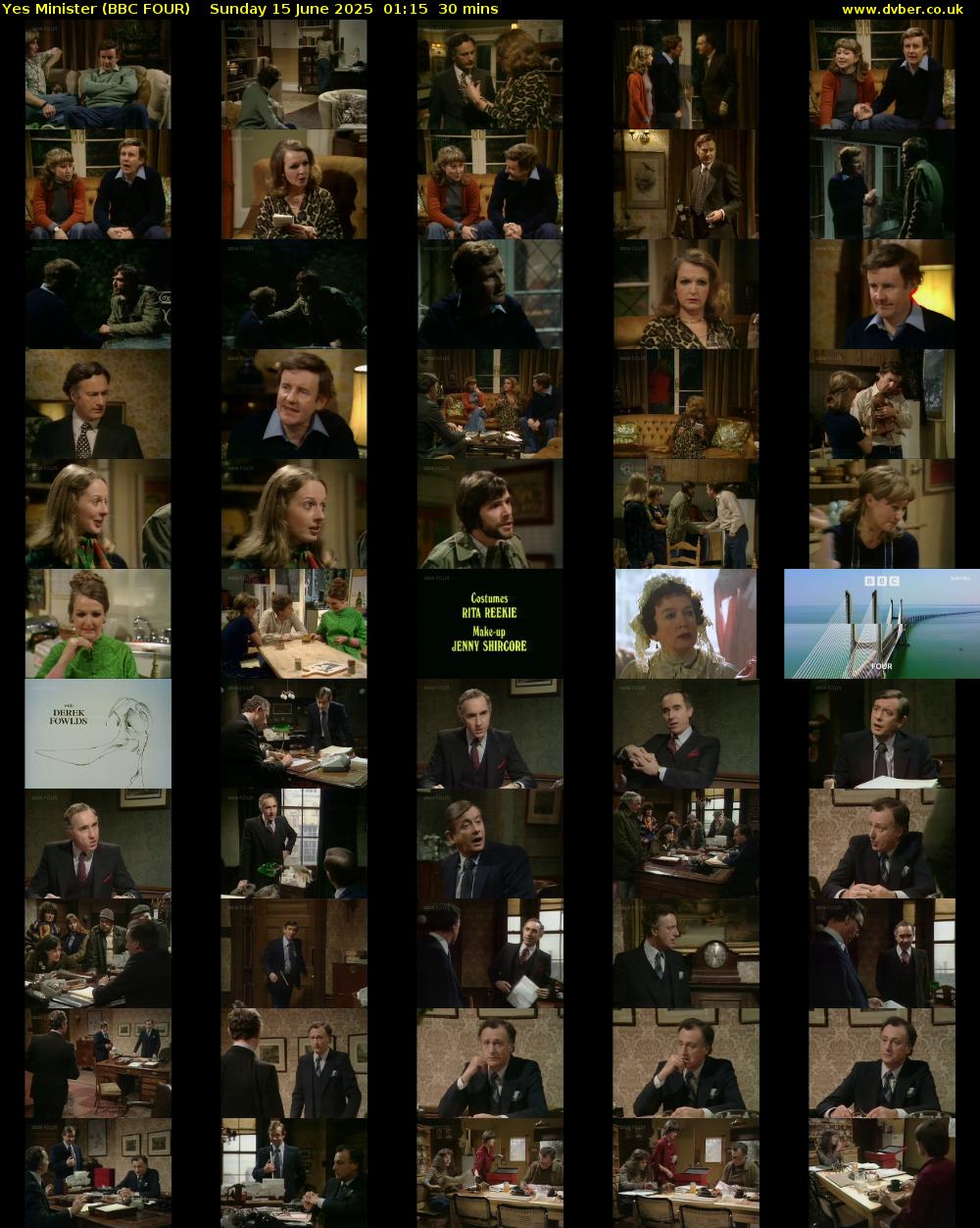 Yes Minister (BBC FOUR) Sunday 15 June 2025 01:15 - 01:45
