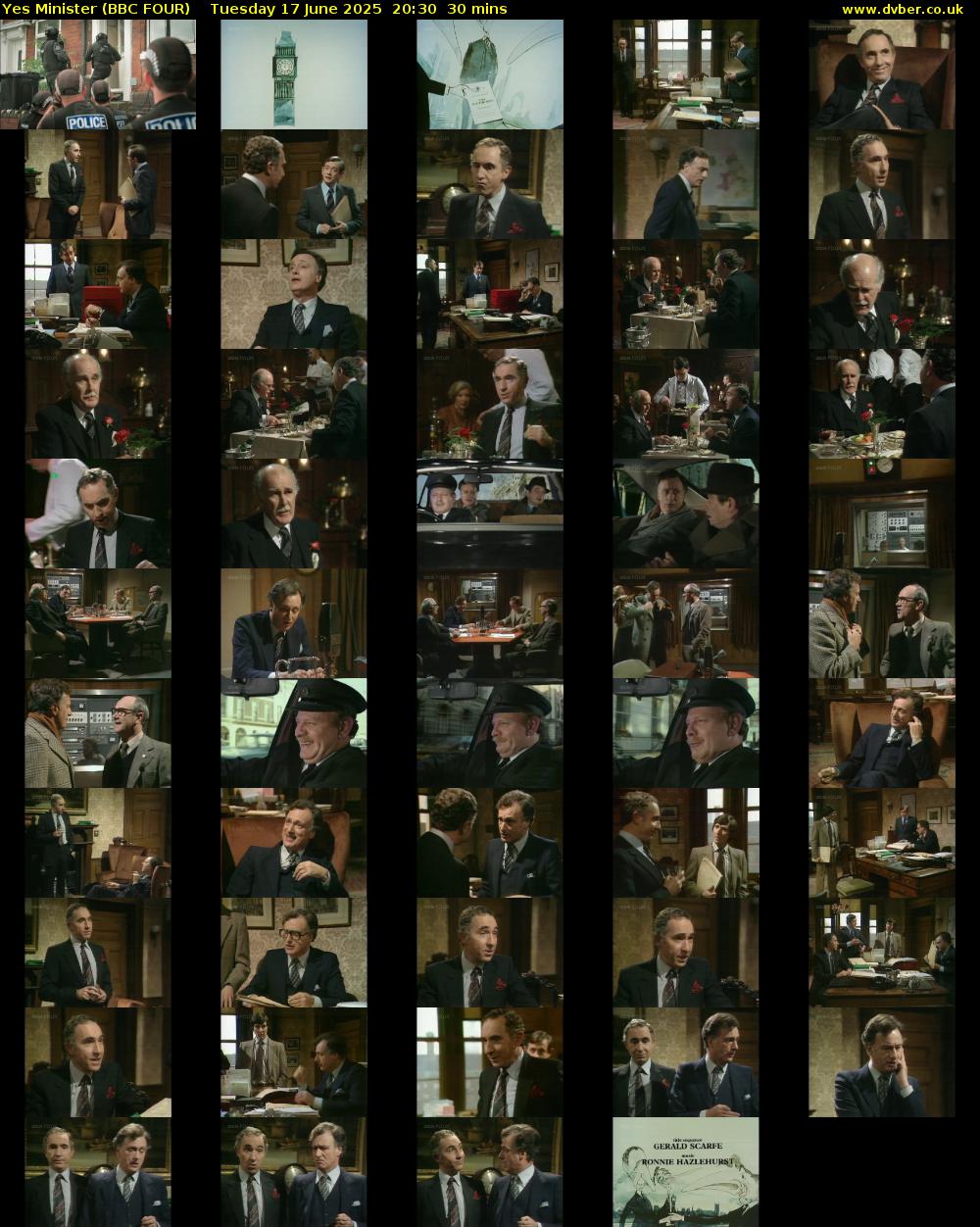 Yes Minister (BBC FOUR) Tuesday 17 June 2025 20:30 - 21:00