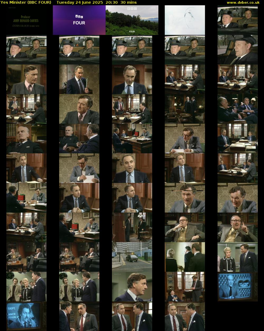 Yes Minister (BBC FOUR) Tuesday 24 June 2025 20:30 - 21:00