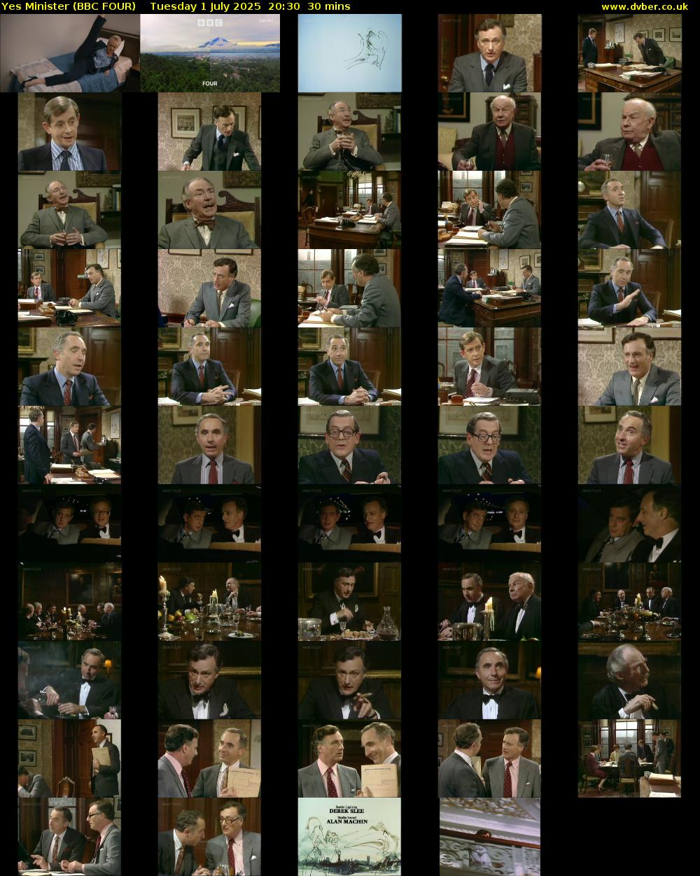 Yes Minister (BBC FOUR) Tuesday 1 July 2025 20:30 - 21:00