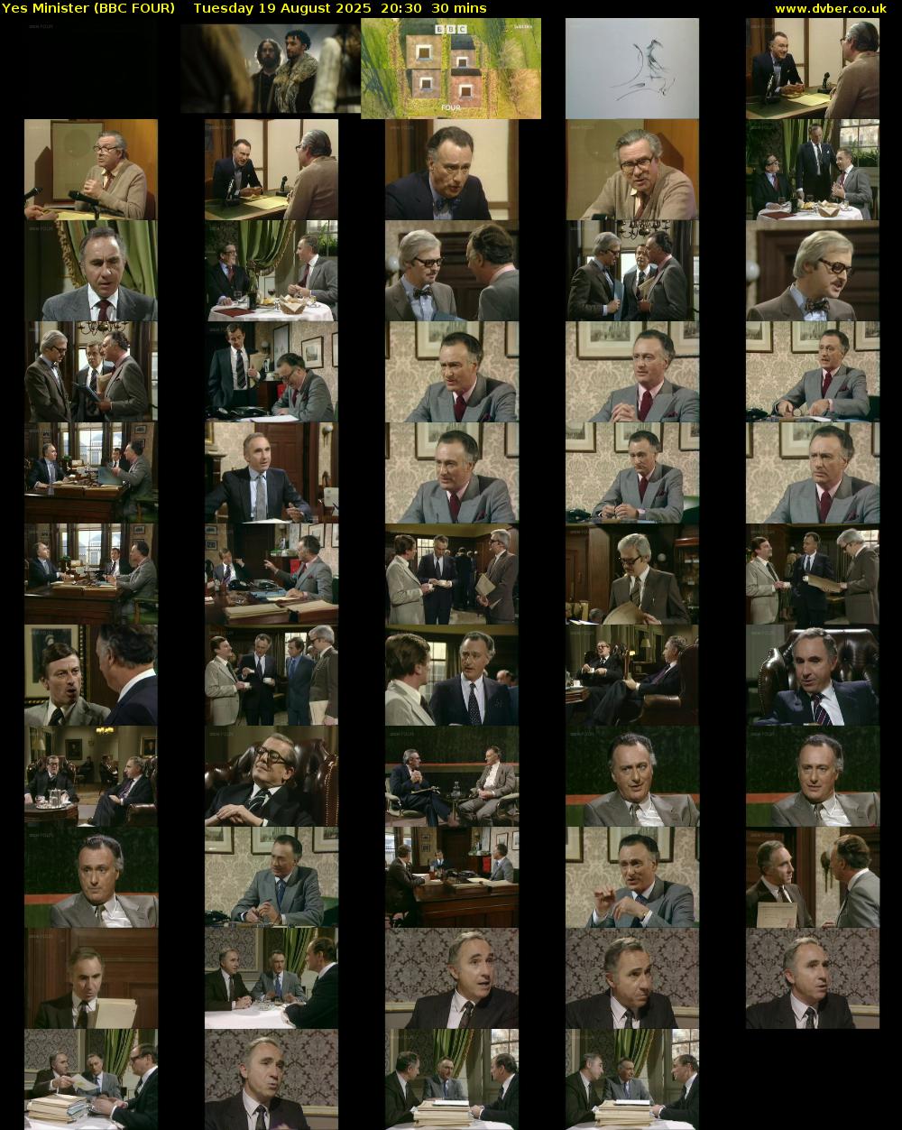 Yes Minister (BBC FOUR) Tuesday 19 August 2025 20:30 - 21:00