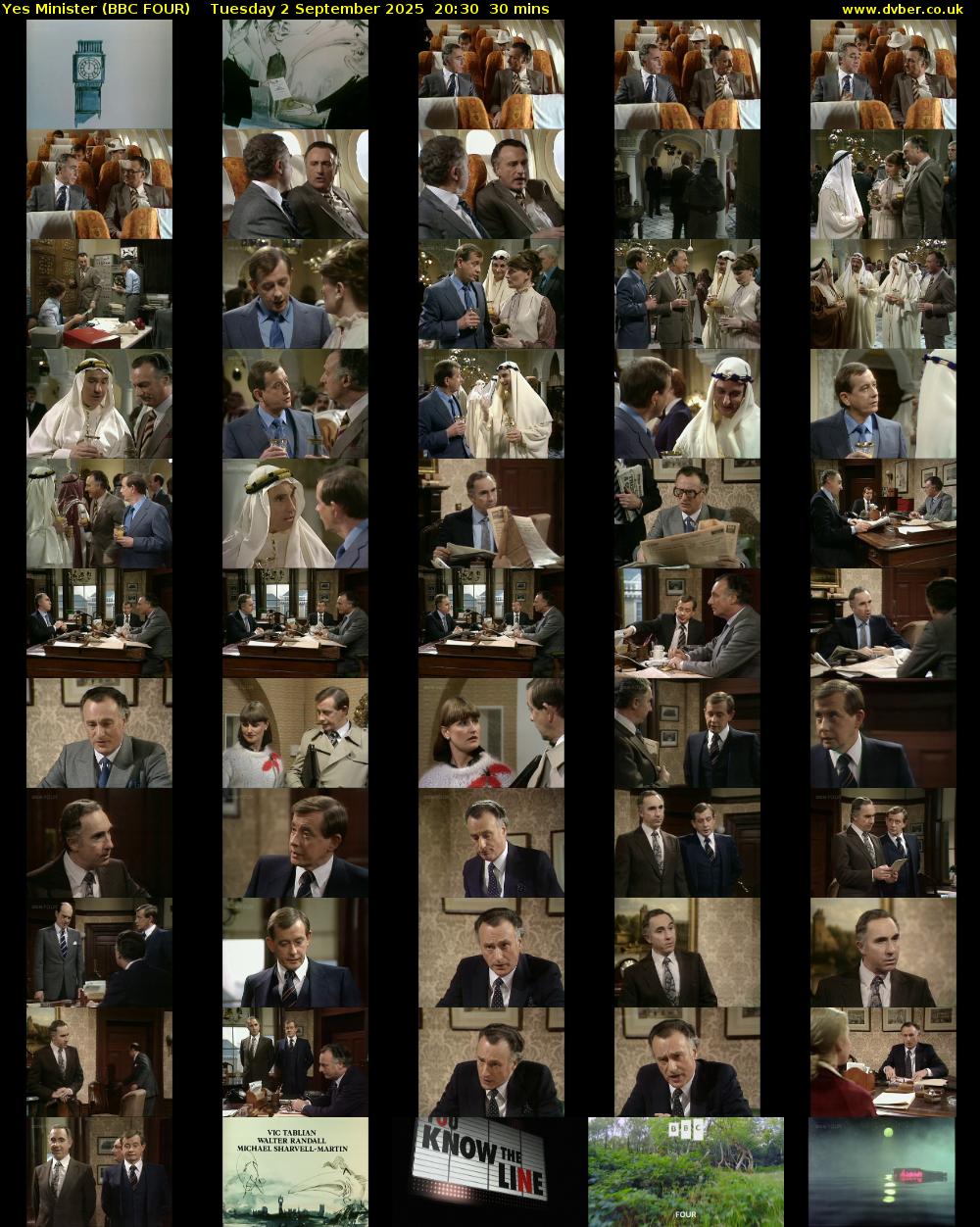 Yes Minister (BBC FOUR) Tuesday 2 September 2025 20:30 - 21:00