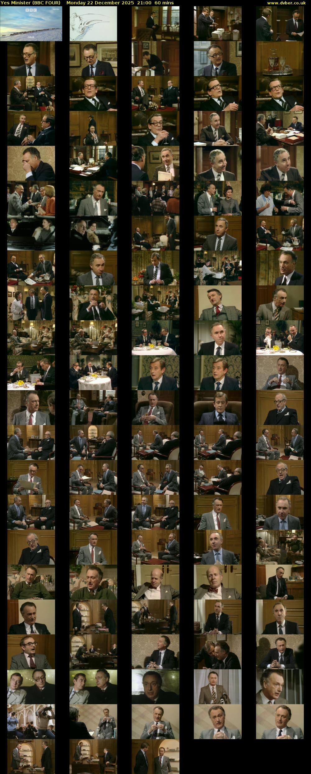 Yes Minister (BBC FOUR) Monday 22 December 2025 21:00 - 22:00