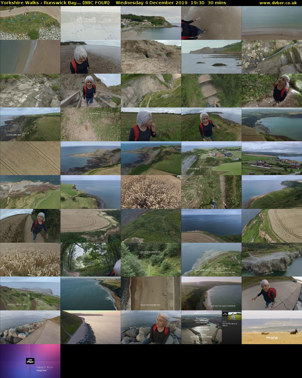 Yorkshire Walks - Runswick Bay... (BBC FOUR) Wednesday 4 December 2019 19:30 - 20:00