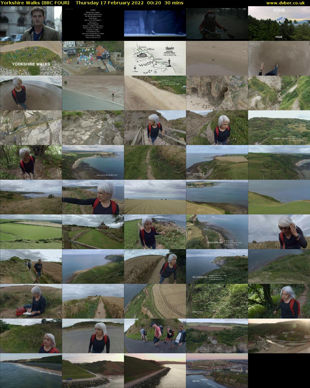 Yorkshire Walks (BBC FOUR) Thursday 17 February 2022 00:20 - 00:50